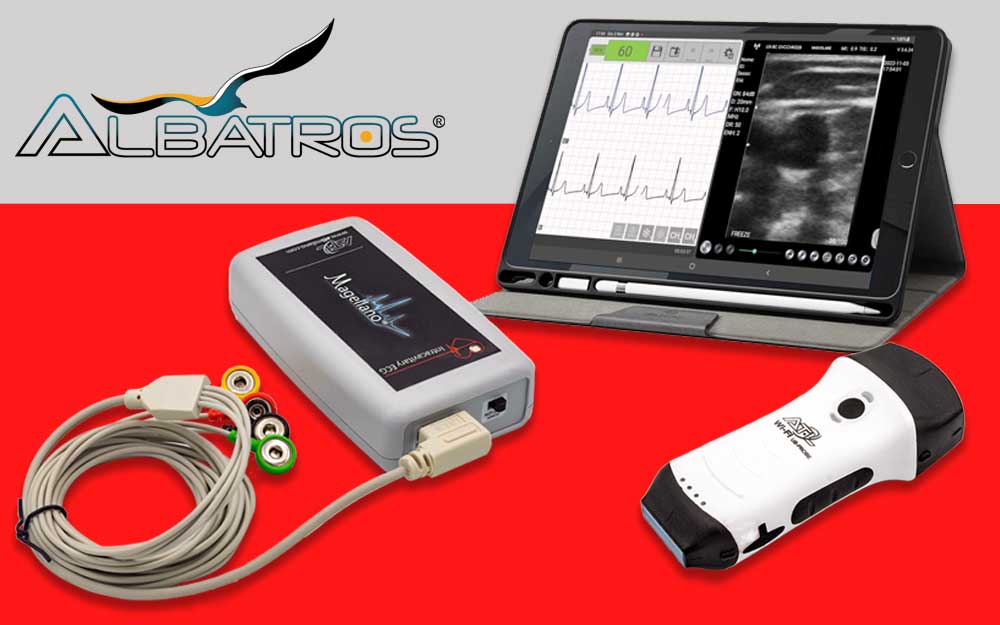 Albatros-ECG-Intracavitario-Magellano-e-Ecografo-palmare-Wireless-Cerbero-B-MatrixSound